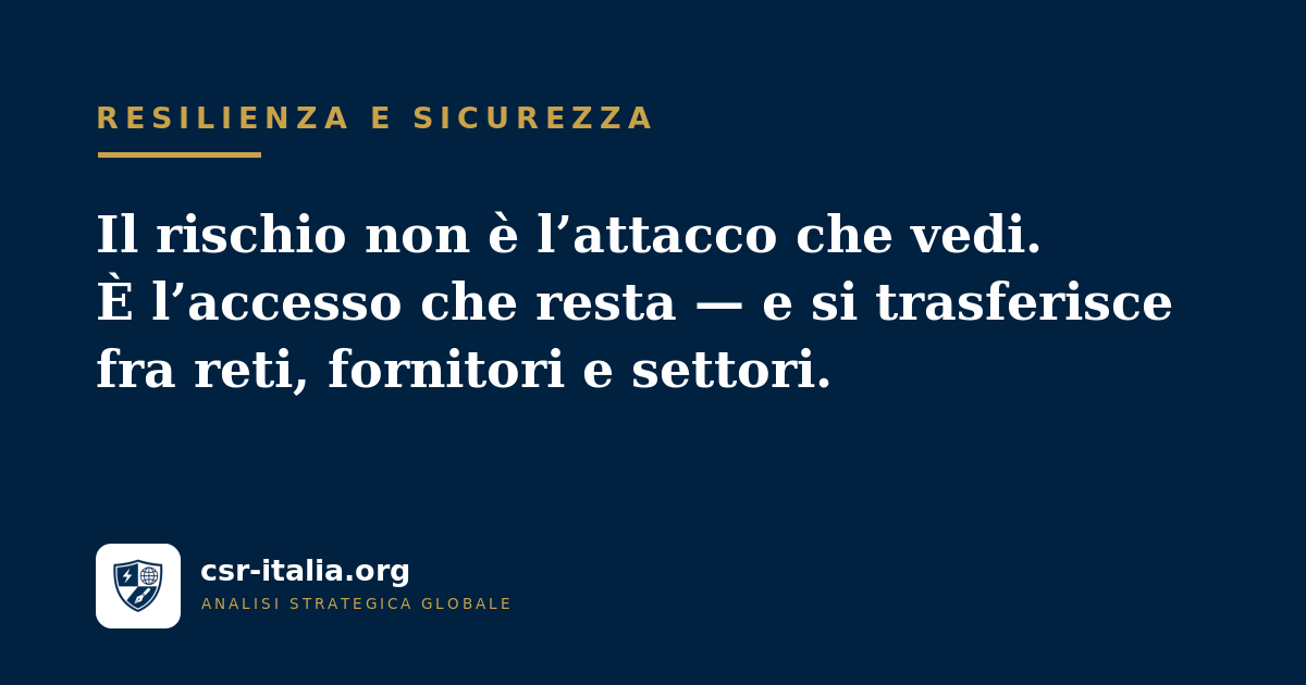 Reti telecom e accessi edge: quando l’accesso diventa rischio sistemico